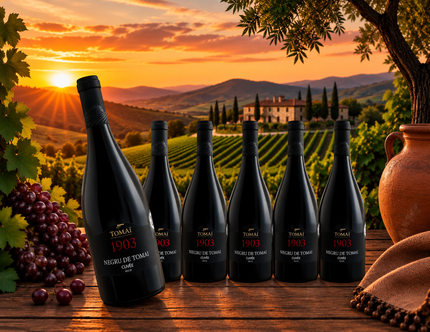 Vorteilspaket Negru de Tomai Cuvée – 6 Flaschen im Weinberg